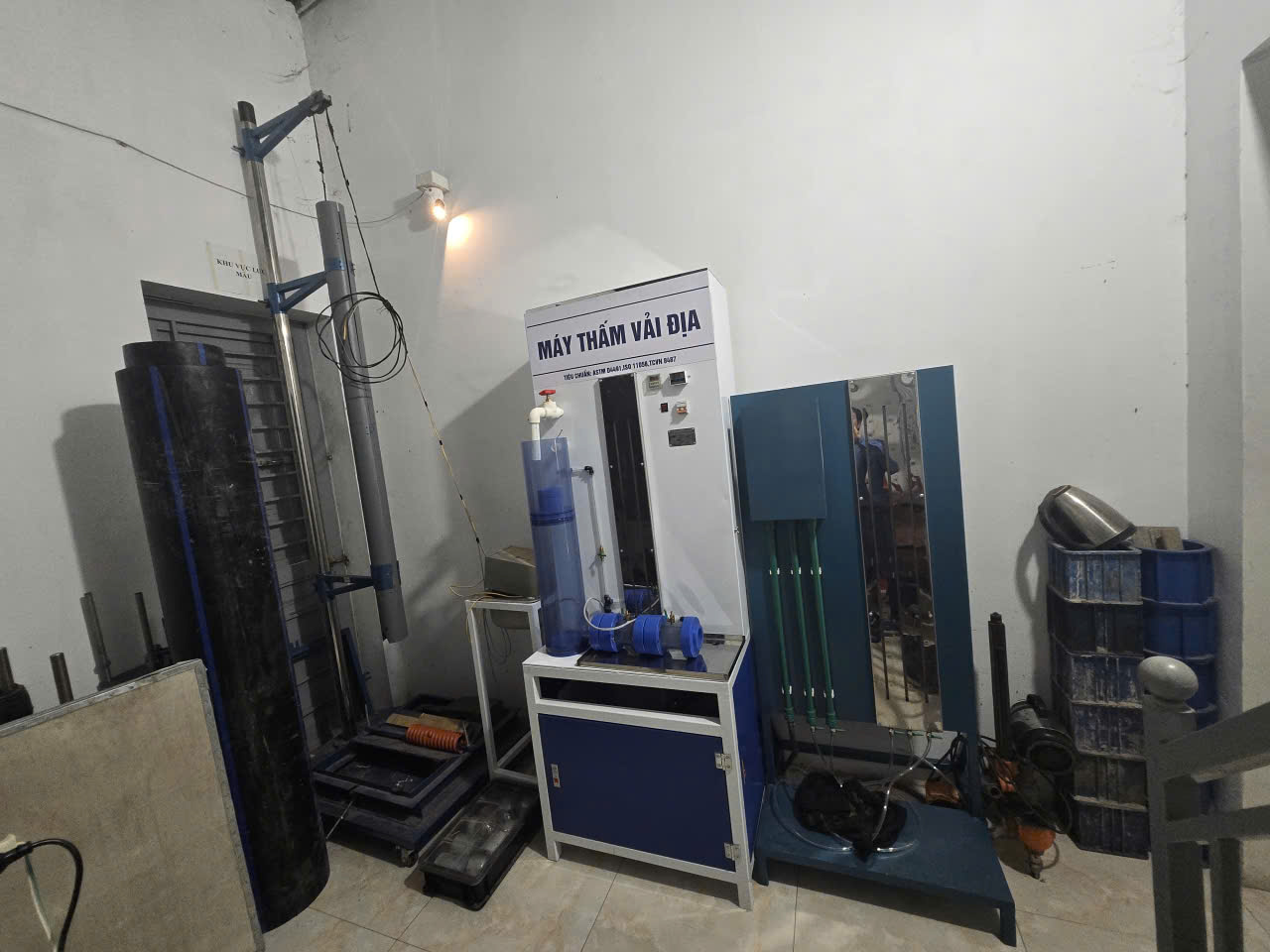 Thử nghiệm va đập ống nhựa, bi rơi kính, hệ số thấm vải địa, đất, cát